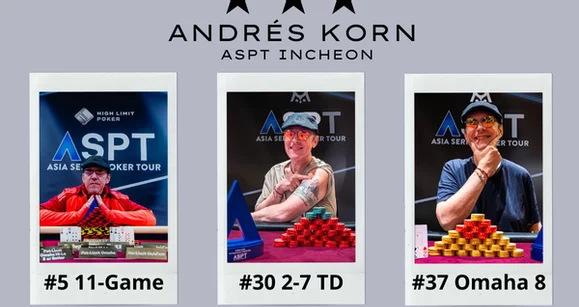 Andrés Korn tri-campeón en el ASPT Incheon: “Nunca había tenido un festival así”