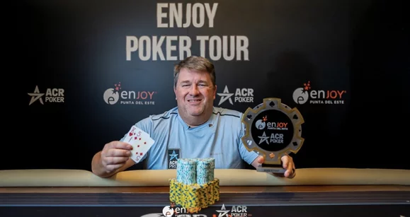 Chris Moneymaker confirma su gran momento ganando el Main Event del Enjoy Poker Tour en Uruguay