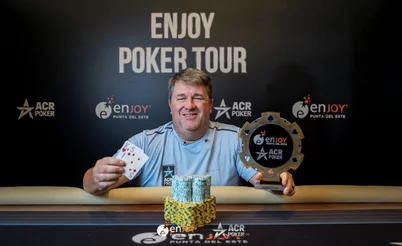 Chris Moneymaker confirma su gran momento ganando el Main Event del Enjoy Poker Tour en Uruguay